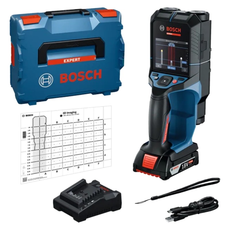 Sienos skeneris BOSCH Expert D-tect 18V-200-17C LB 1 Sienos skeneris BOSCH Expert D-tect 18V-200-17C LB 1