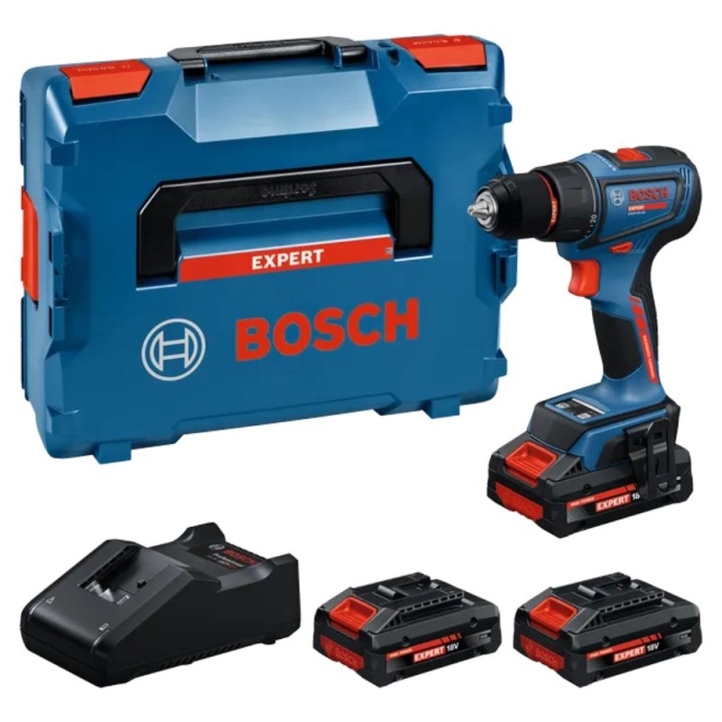 Akumuliatorinis suktuvas/gręžtuvas BOSCH Expert EXSR 18V-90 LB, 3xEXBA18V-40 1 Akumuliatorinis suktuvas/gręžtuvas BOSCH Expert EXSR 18V-90 LB, 3xEXBA18V-40 1