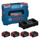 Akumuliatorių ir įkroviklio komplektas BOSCH Expert 2xEXBA18V-55, 2xEXBA18V-80, EXAL18V2-320 LB 1