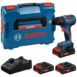 Akumuliatorinis smūginis suktuvas/gręžtuvas BOSCH Expert EXSB 18V-90 3x4Ah, GAL 18V-40