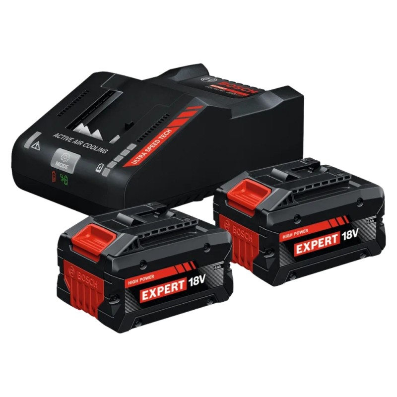 Akumuliatoriaus ir įkroviklio komplektas BOSCH Expert 2xEXBA18V-80, EXAL18V-160 CT 1 Akumuliatoriaus ir įkroviklio komplektas BOSCH Expert 2xEXBA18V-80, EXAL18V-160 CT 1