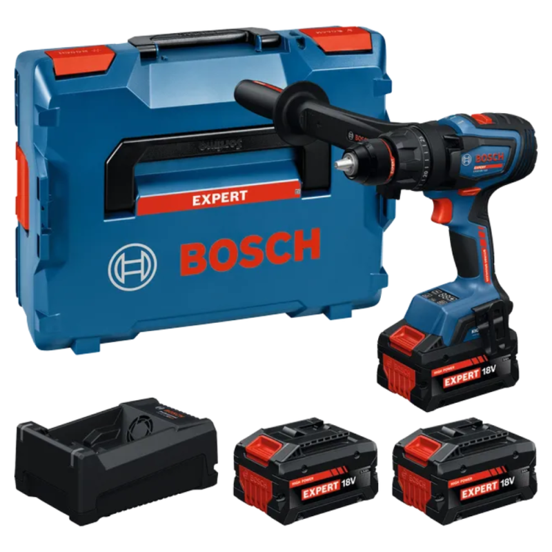 Akumuliatorinis smūginis suktuvas/gręžtuvas BOSCH Expert EXSB 18V-150 2x8,0Ah, 5,5Ah LB 1