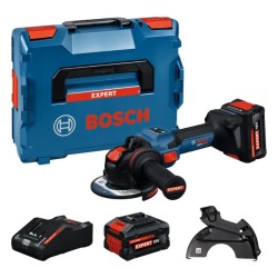 Akumuliatorinis kampinis šlifuoklis BOSCH Expert EXWX18V-15S 18V 2x8,0Ah