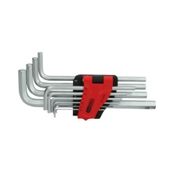 Lenktų kaištinių šešiakampių raktų rinkinys KS TOOLS 10 dalių