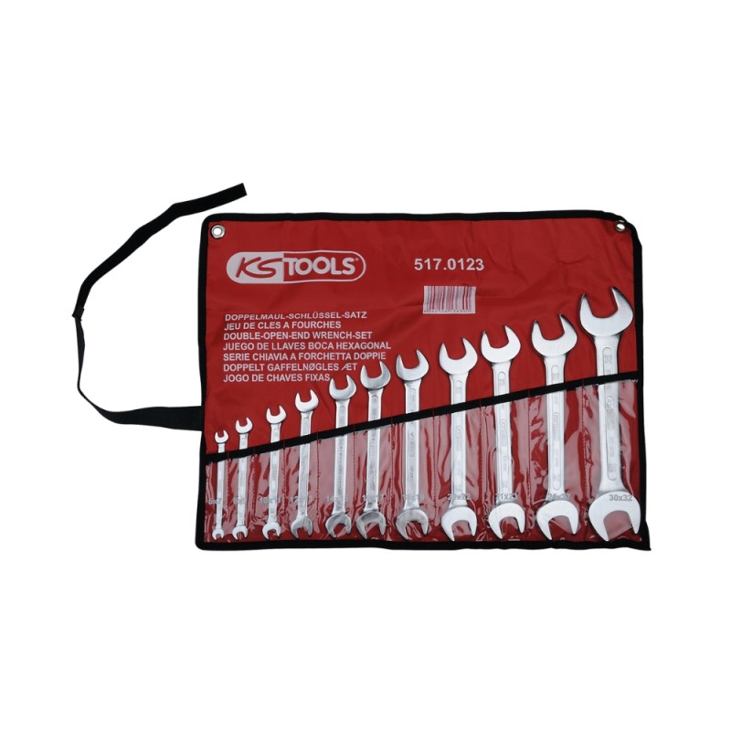 11 dalių atvirų veržliarakčių rinkinys KS TOOLS 6-32mm 1