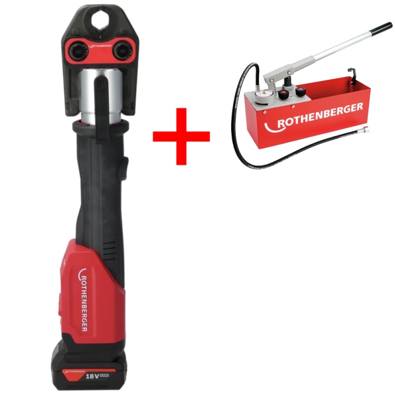 Akumuliatorinis presas ROTHENBERGER Romax 4000 set M15, 22, 28mm 4Ah AMPShare 1