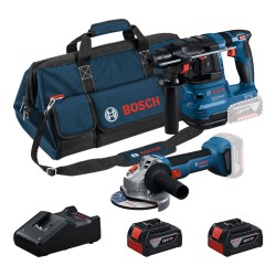 Akumuliatorinių įrankių rinkinys BOSCH GWS+GBH+GAL BAG,C