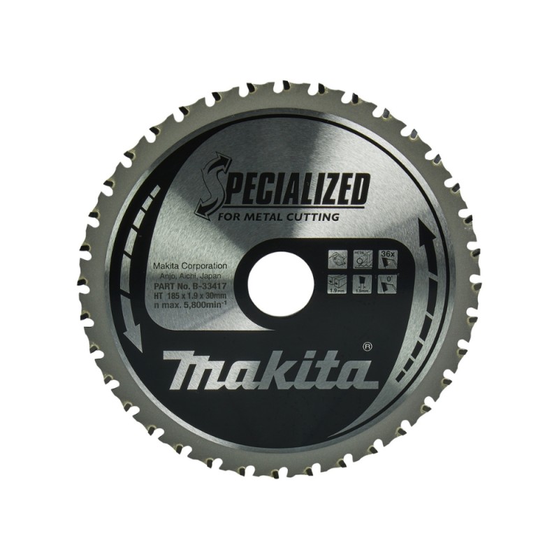 Metalo pjovimo diskas MAKITA 185x30x1,9mm Z36 1