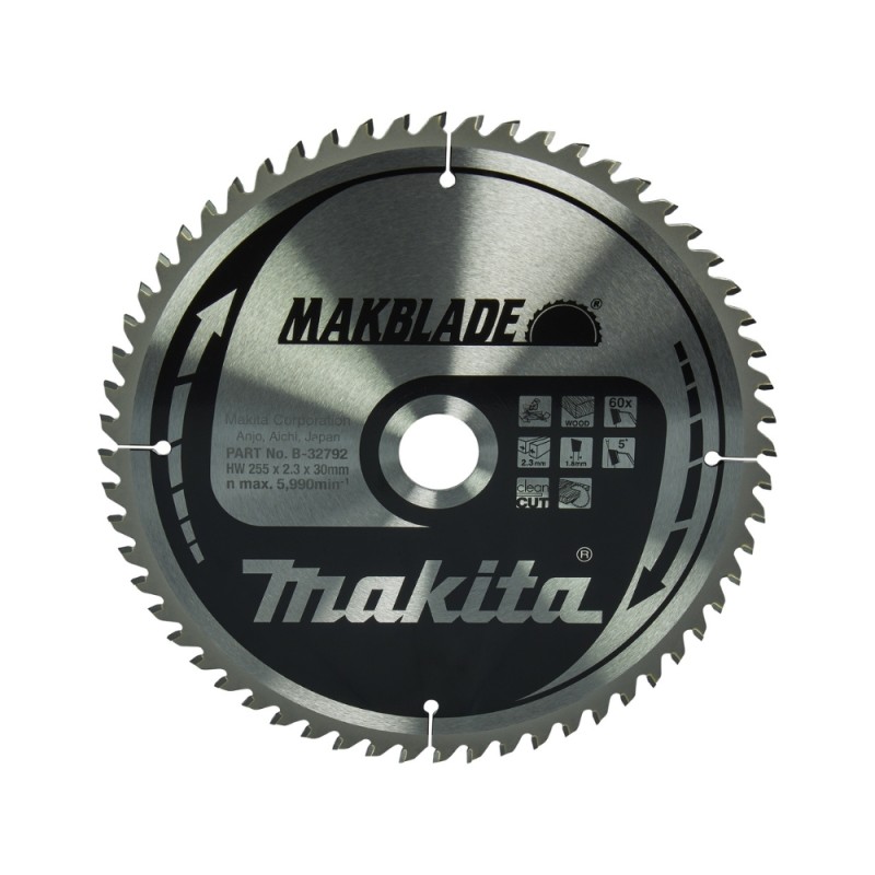 Pjovimo diskas MAKITA Makblade 255x30x2,3mm 60T 5° 1