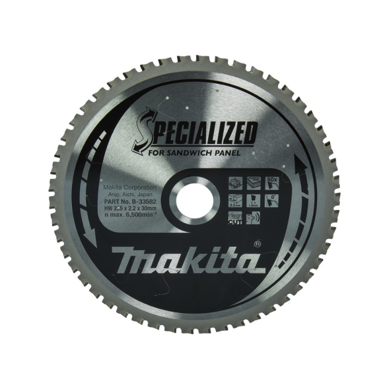 Pjovimo diskas Sandwich tipo plokštėms MAKITA 235x30x2,2mm 50Z 1