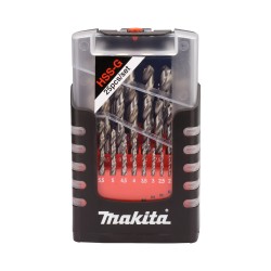 Grąžtų komplektas MAKITA 25 vnt. (1-13mm) metalui HSS-G