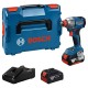 Akumuliatorinis smūginis suktuvas, veržliasukis BOSCH GDX 18V-285 2x4,0Ah, GAL 18V-40, LB 1