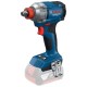 Akumuliatorinis smūginis suktuvas, veržliasukis BOSCH GDX 18V-285 2x4,0Ah, GAL 18V-40, LB 2