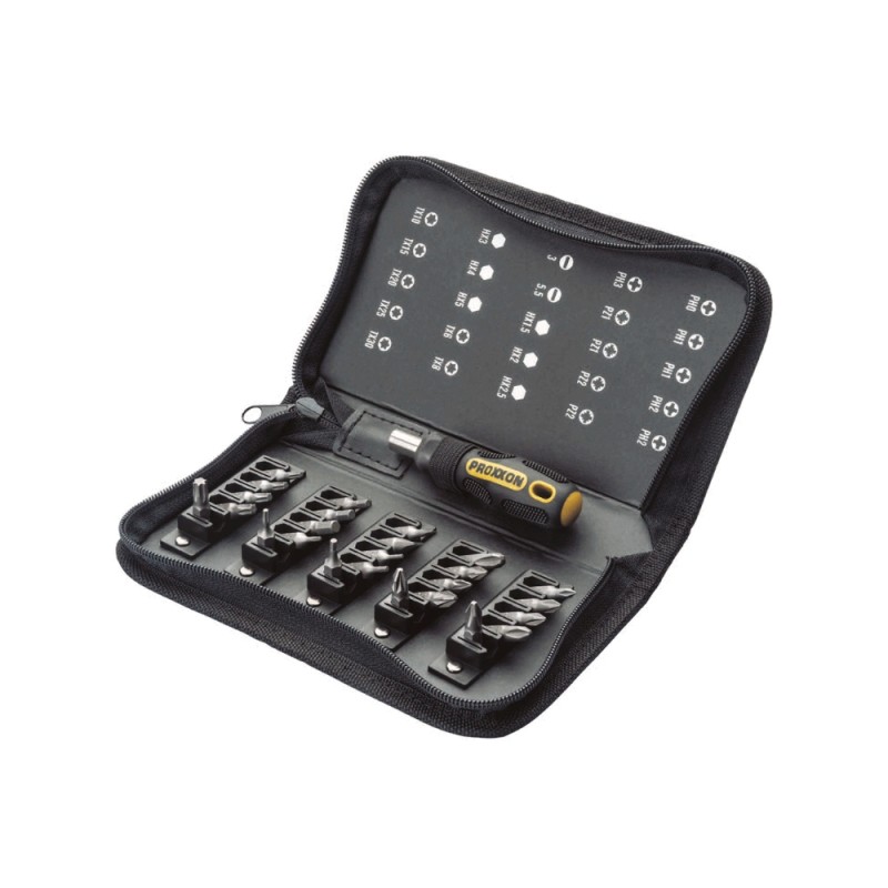 26 dalių atsuktuvo antgalių rinkinys PROXXON 1/4" 1