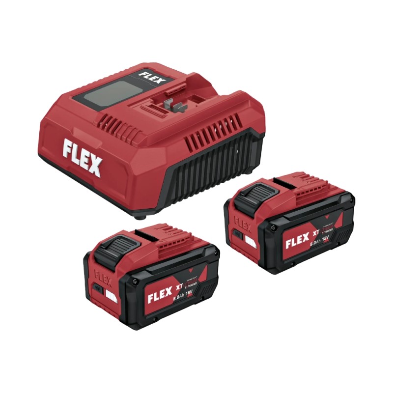 Akumuliatorių rinkinys FLEX P-SET 18-88 XT CA2 18V 2x8,0Ah 1 Akumuliatorių rinkinys FLEX P-SET 18-88 XT CA2 18V 2x8,0Ah 1
