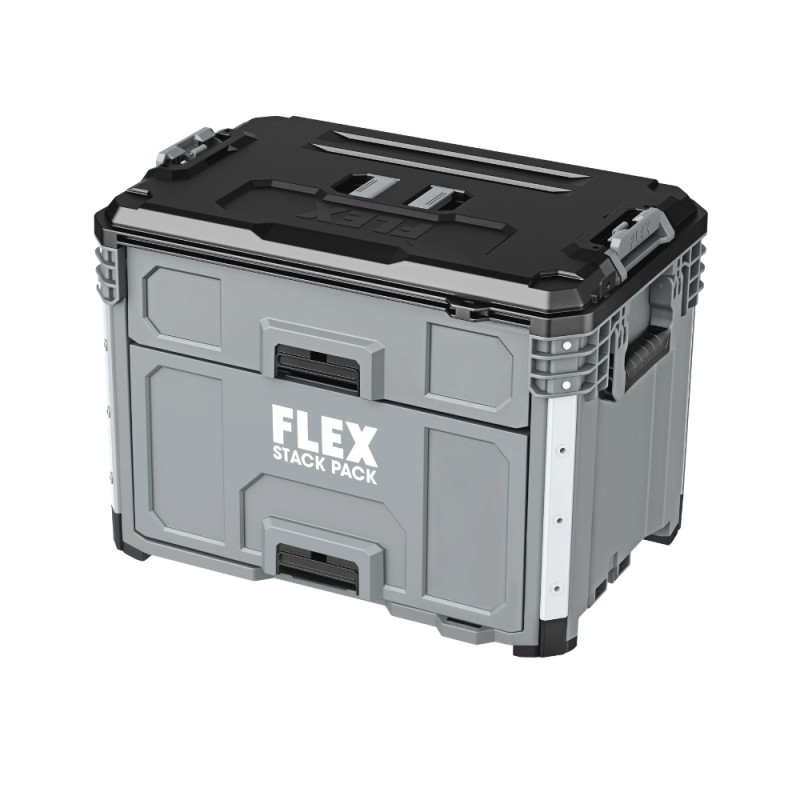 Įrankių dėžė su dviem atidaromais stalčiais FLEX Stack Pack 1 Įrankių dėžė su dviem atidaromais stalčiais FLEX Stack Pack 1