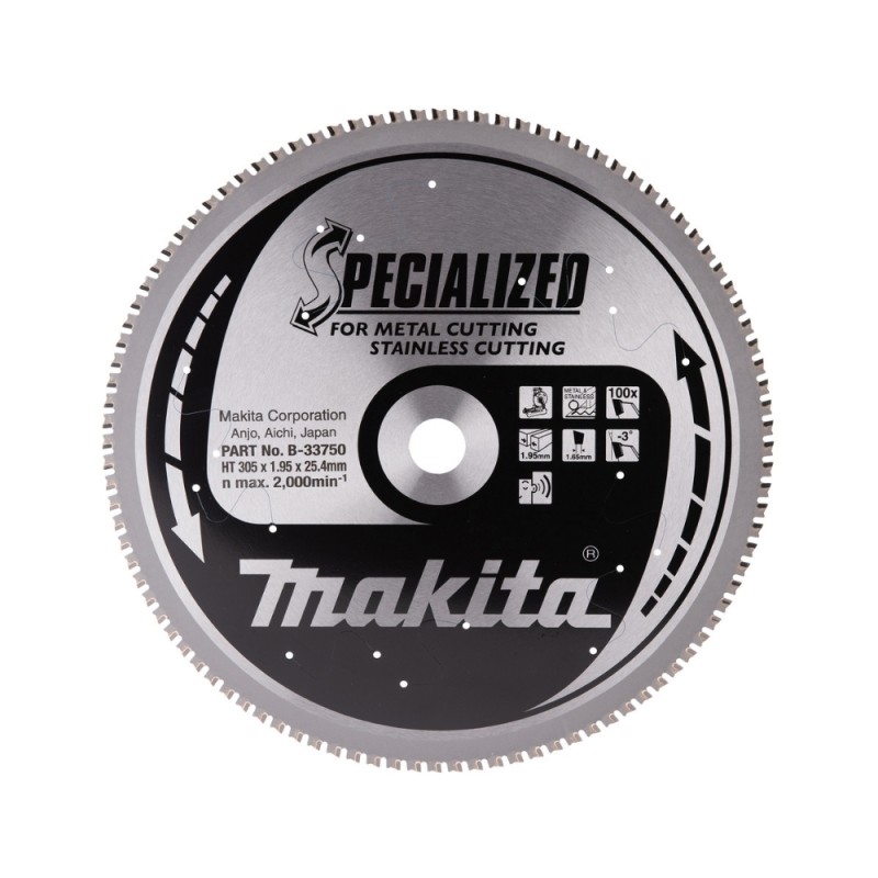 Pjovimo diskas MAKITA 305x25,4x1,95mm T100 -3° 1