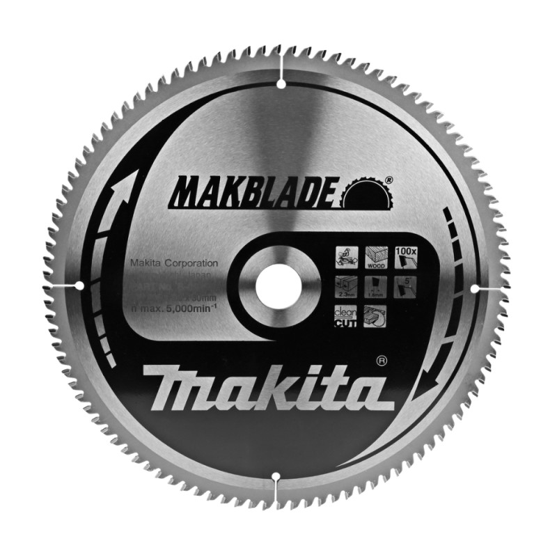 Medžio pjovimo diskas MAKITA 305x30x2,3mm 100T 5° 1 Medžio pjovimo diskas MAKITA 305x30x2,3mm 100T 5° 1