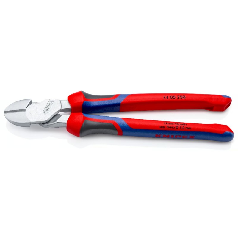 Didelės svertinės jėgos šoninio kirpimo replės KNIPEX 250mm 1 Didelės svertinės jėgos šoninio kirpimo replės KNIPEX 250mm 1