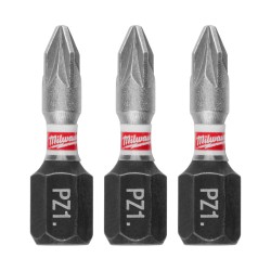 Smūginis sukimo antgalis MILWAUKEE PZ1 25mm, 3vnt.
