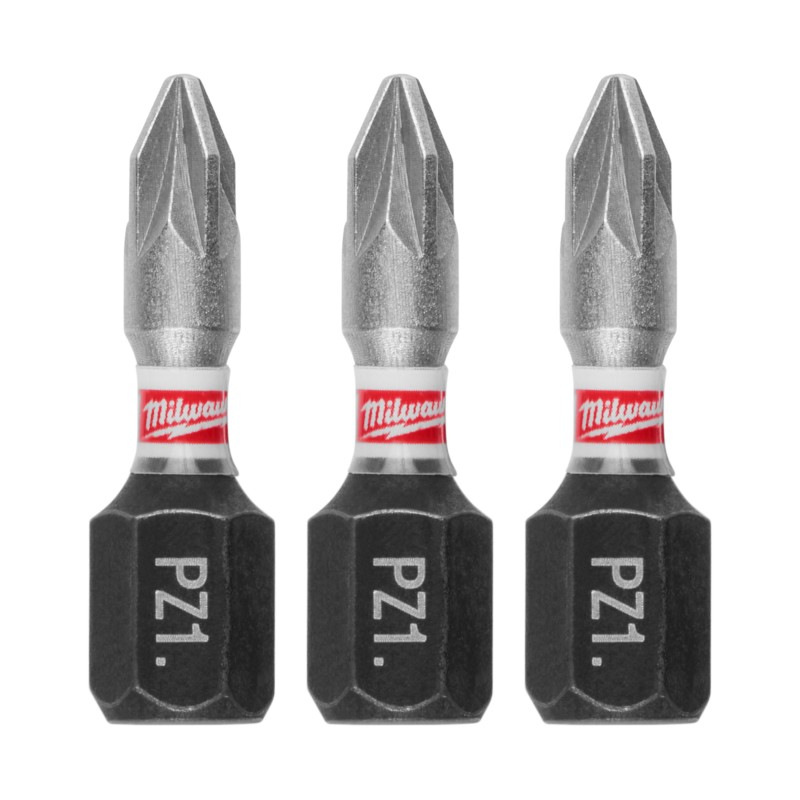 Smūginis sukimo antgalis MILWAUKEE PZ1 25mm, 3vnt. 1