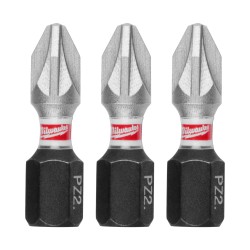 Smūginis sukimo antgalis MILWAUKEE PZ2 25mm, 3vnt.