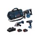 Akumuliatorinių įrankių rinkinys BOSCH 18V GBH+GSB+GWS 1 Akumuliatorinių įrankių rinkinys BOSCH 18V GBH+GSB+GWS 1