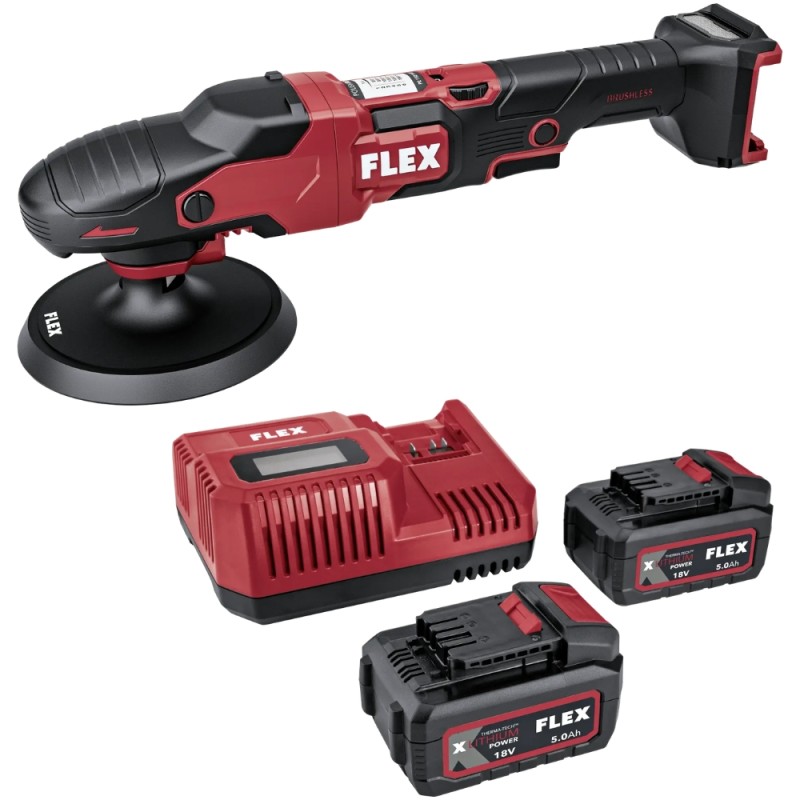 Akumuliatorinis rotacinis poliruoklis FLEX PE 150 18-EC/5,0Ah Set 1 Akumuliatorinis rotacinis poliruoklis FLEX PE 150 18-EC/5,0Ah Set 1