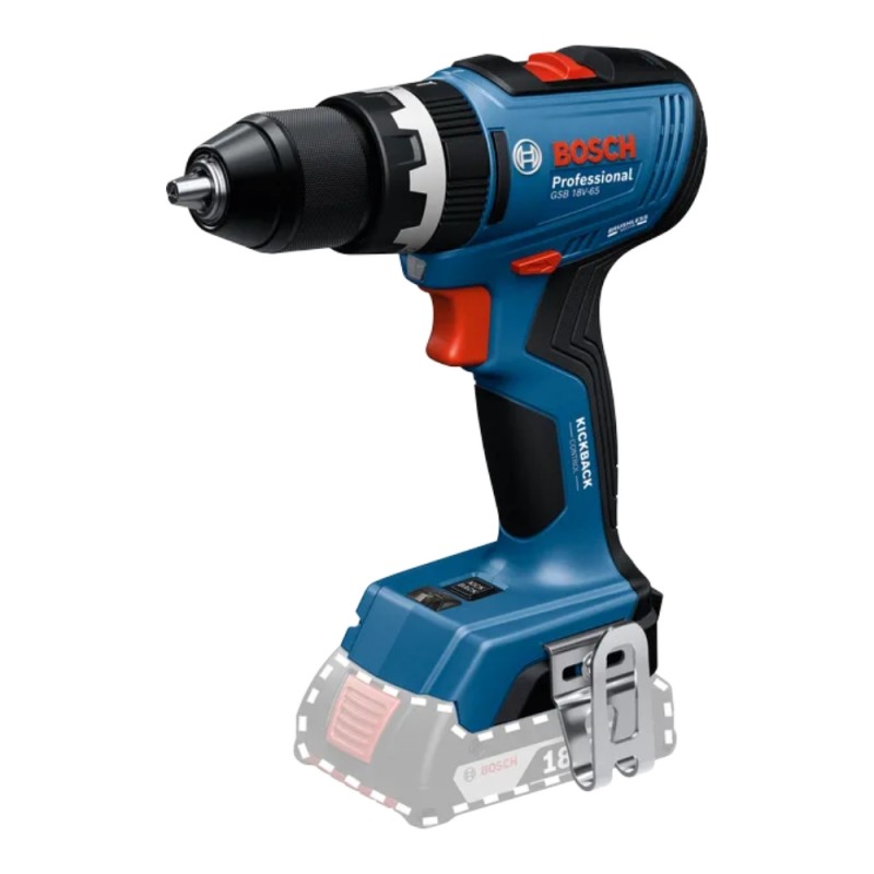 Akumuliatorinis smūginis gręžtuvas/suktuvas BOSCH GSB 18V-65 1 Akumuliatorinis smūginis gręžtuvas/suktuvas BOSCH GSB 18V-65 1