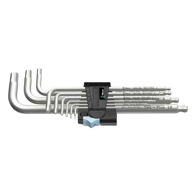 Šešiakampių raktų rinkinys WERA 3950 PKL/9 INOX 1