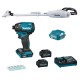 Akumuliatorinio smūginio suktuvo, dulkių siurblio ir USB įkrovimo adapterio rinkinys MAKITA TD002+ 1