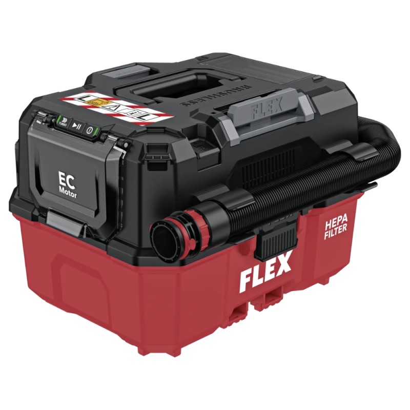 Akumuliatorinis dulkių siurblys FLEX VC 9 L MC 18 RC 1 Akumuliatorinis dulkių siurblys FLEX VC 9 L MC 18 RC 1