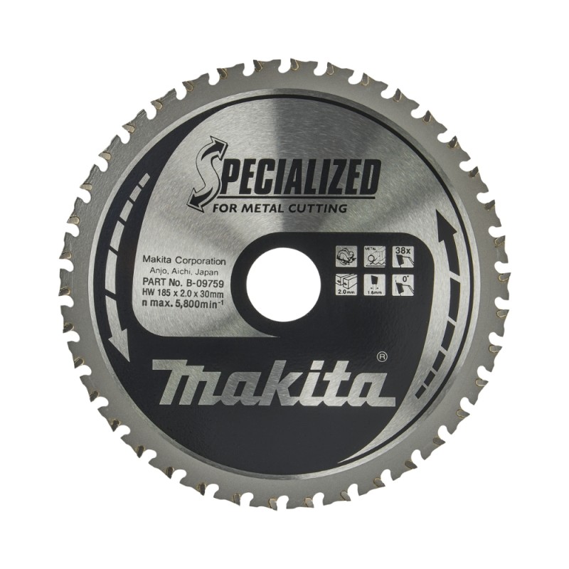 Pjovimo diskas metalui MAKITA 185x30x1,6mm 38T 1 Pjovimo diskas metalui MAKITA 185x30x1,6mm 38T 1