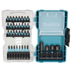 36 dalių smūginių sukimo antgalių rinkinys MAKITA Impact Black