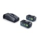 Akumuliatorių ir įkroviklio komplektas FESTOOL 2xTBX8/SCA16 18V 1 Akumuliatorių ir įkroviklio komplektas FESTOOL 2xTBX8/SCA16 18V 1