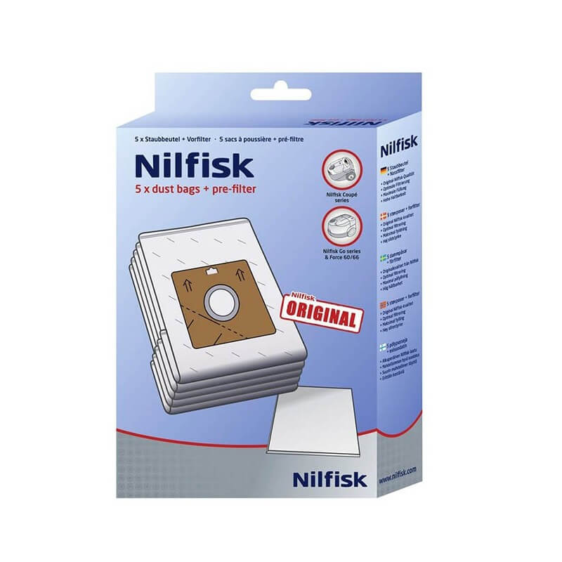 Dulkių maišai siurbliui NILFISK Coupe Neo, 5vnt. 1