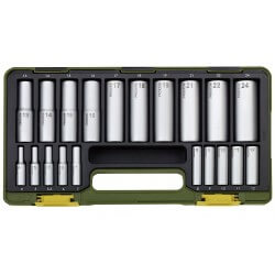 Galvučių rinkinys 1/4"+1/2" 20 dalių PROXXON
