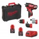 Akumuliatorinis gręžtuvas suktuvas MILWAUKEE M12 BDDXKIT-202C