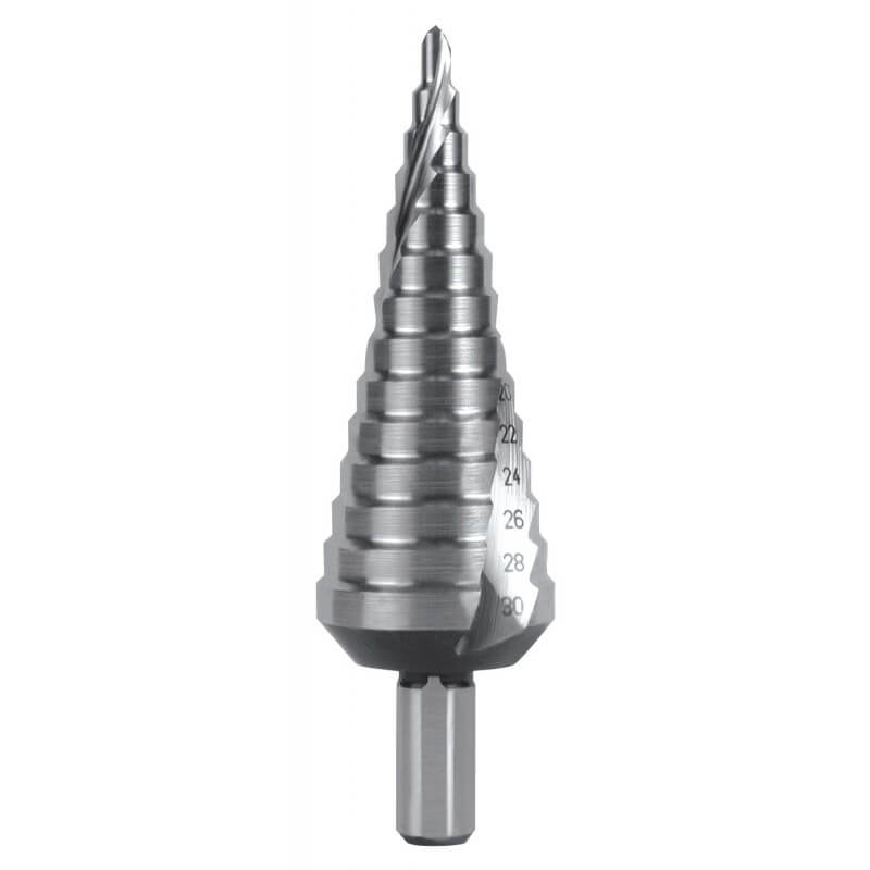 Pakopinis grąžtas RUKO HSS-Co5 Ø4-30mm 1 Pakopinis grąžtas RUKO HSS-Co5 Ø4-30mm 1