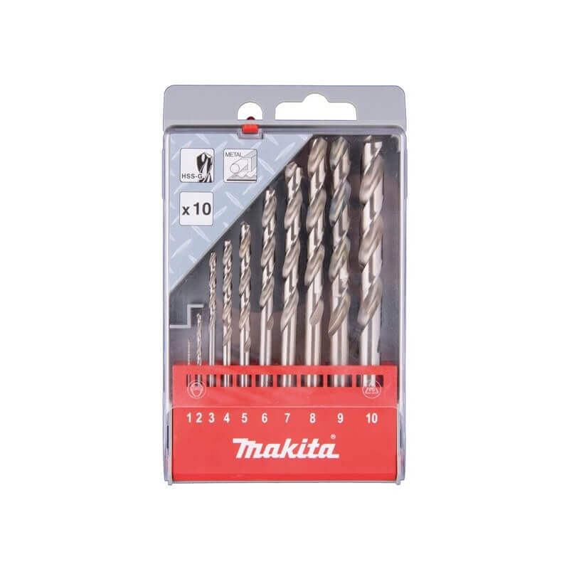 Grąžtų rinkinys metalui MAKITA HSS-G 1-10mm, 10 vnt. 1