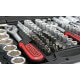 Terkšlių ir galvučių rinkinys 1/4"-3/8"-1/2" KS Tools, 179-ių dalių 6