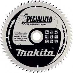 Pjovimo diskas MAKITA B-53291 190x20x1,7mm