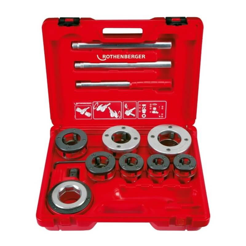 Sriegpjovių rinkinys su terkšle ROTHENBERGER Super Cut 3/8"-2" 1