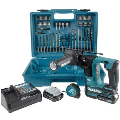 Akumuliatorinis perforatorius su priedais MAKITA HR140DWAE1 Gitana