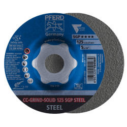 Šlifavimo diskas CC-Grind-Solid 125 SGP Steel Delta