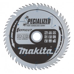 Medžio pjovimo diskas MAKITA Efficut 165x20x2,0 Z60