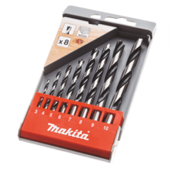 8 dalių medžio grąžtų rinkinys MAKITA D-57227