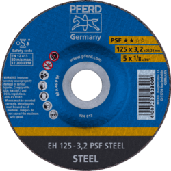 Metalo pjovimo diskas PFERD EH125-3,2mm PSF Steel