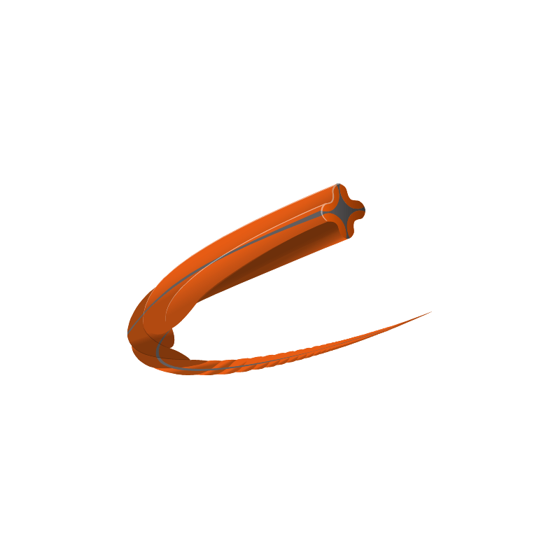 Žoliapjovės galvutės valas HUSQVARNA Whisper Twist 2,4mm/12m 1