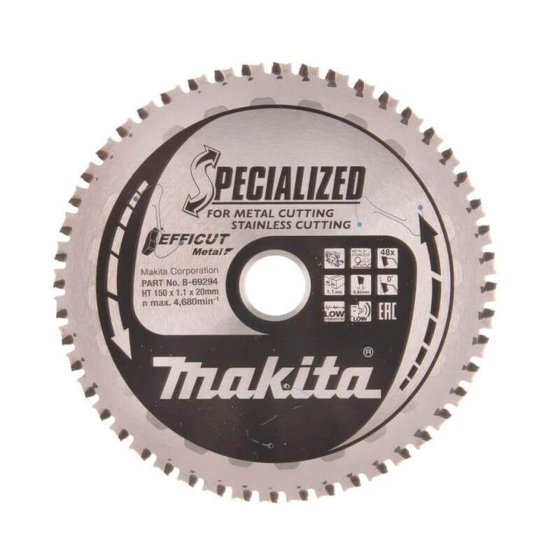 Pjovimo diskas metalui MAKITA HM 150x20x1,1mm 48T 1 Pjovimo diskas metalui MAKITA HM 150x20x1,1mm 48T 1